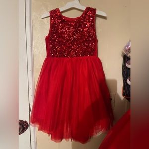 New size 7/8 red dress sequins